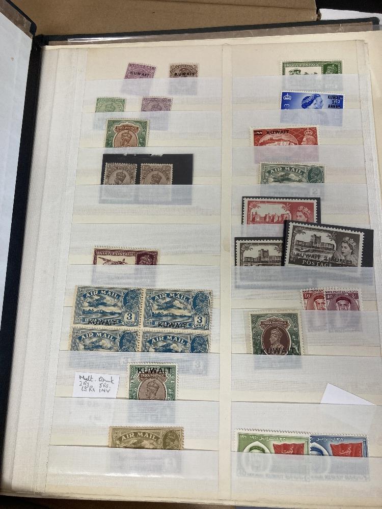 STAMPS BRITISH COMMONWEALTH, box with a stockbook, a couple of albums, stock cards etc. - Image 2 of 5
