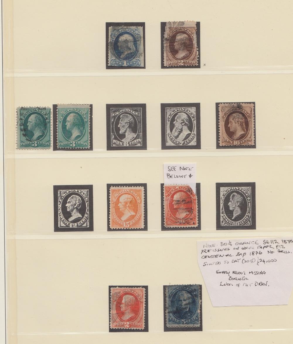 STAMPS USA Lindner hinge-less printed album with issues from 1847 to 1936, mostly used issues, - Image 4 of 8