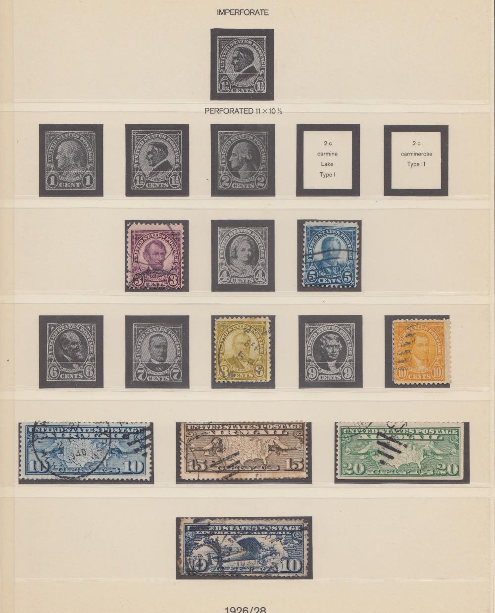 STAMPS USA Lindner hinge-less printed album with issues from 1847 to 1936, mostly used issues, - Image 8 of 8