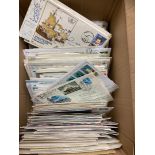 POSTAL HISTORY Small box of better World covers,