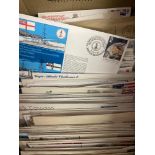 POSTAL HISTORY Two boxes of World covers (100's) a great accumulation of someone doing Ebay or