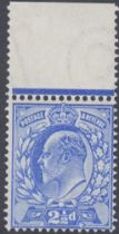 STAMPS GREAT BRITAIN 1902 2 1/2d Deep Bright Blue (unlisted shade),
