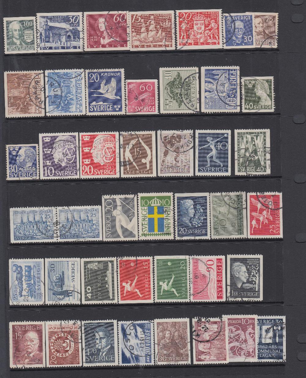 STAMPS SWEDEN Early to modern mostly used accumulation on stock pages, - Image 2 of 3