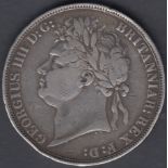 COINS 1821 George IV Silver Crown in good collectable condition.