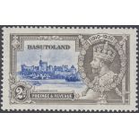 STAMPS BASUTOLAND 1935 Silver Jubilee, 2d lightly M/M with 'Dot to left of Chapel' variety, SG 12g.
