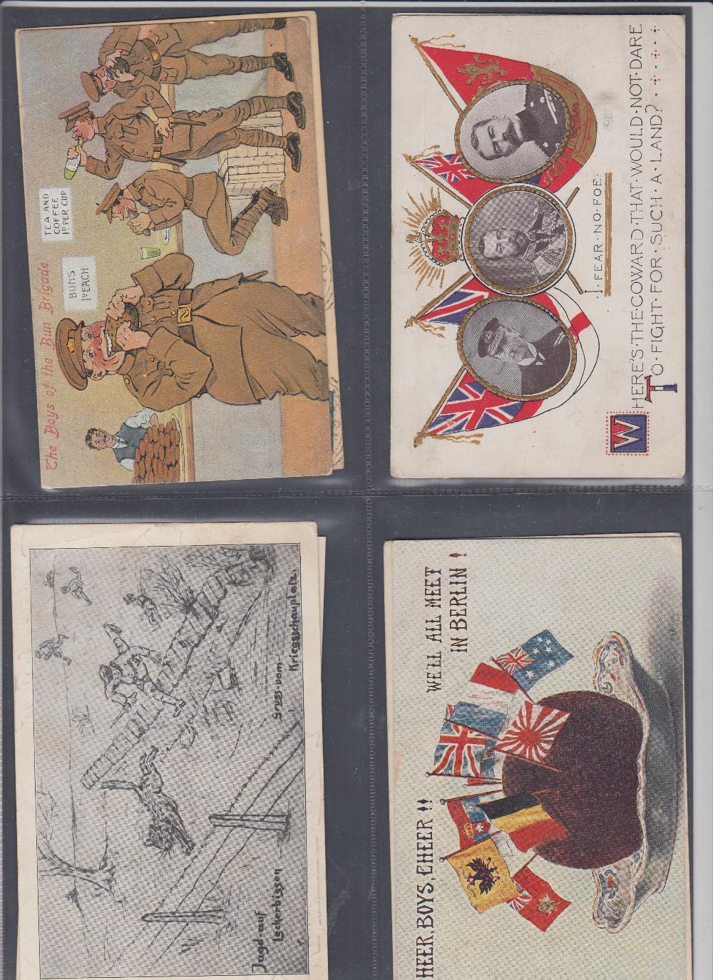 POSTCARDS Military, varied collection showing comic, regiments, - Image 3 of 4