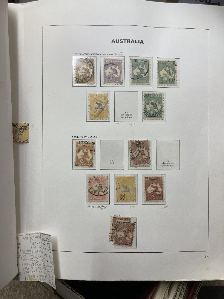 STAMPS AUSTRALIA Box with four printed albums & a stockbook. - Image 4 of 9
