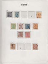 STAMPS SWEDEN 1855 to 1969 mostly used collection in a Davo printed album.
