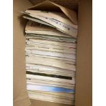 POSTAL HISTORY Many 100's of European covers and cards in two smaller boxes,