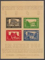 STAMPS GERMANY 1946 Stadt Wasungen minisheet,