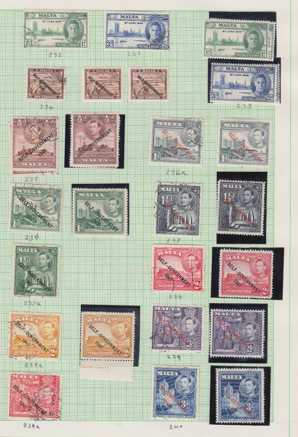 STAMSP MALTA Collection in album, also on a few stockcards. - Image 3 of 3