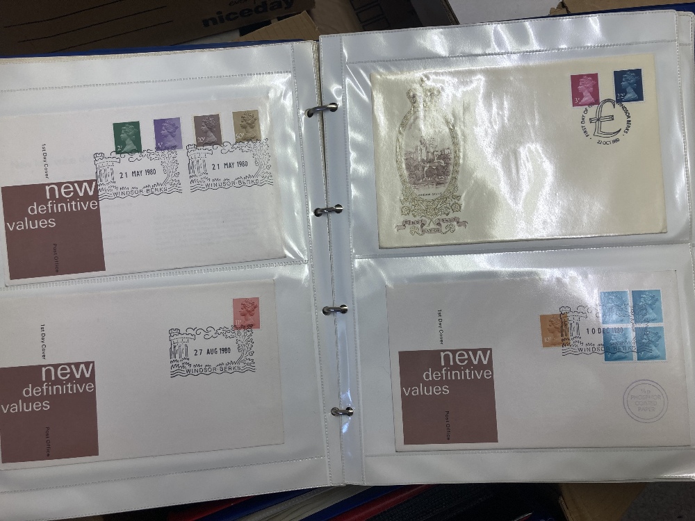 STAMPS CHARITY Three boxes of First Day Covers and Presentation packs in albums, - Image 12 of 14