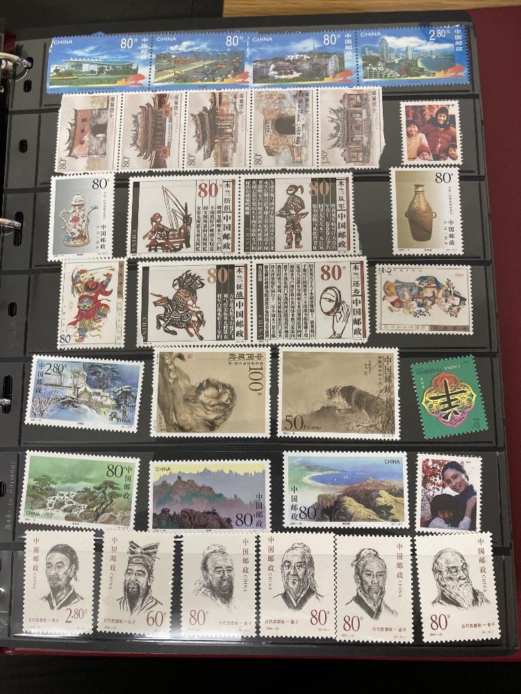 STAMPS CHINA Mint and used modern selection on stock pages with some special pacs and booklets, - Image 6 of 6