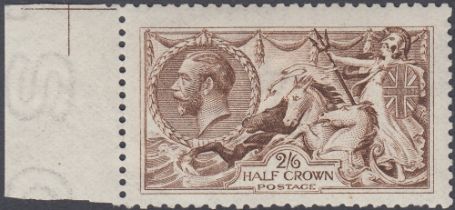 STAMPS GREAT BRITAIN 1915 2/6 Yellow Brown, superb Post Office fresh,
