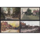 POSTCARDS Kent, range of street scenes and views in an album with Aylesford, Groombridge,