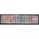 STAMPS SOMALILAND 1953 lightly mounted mint set to 10/- SG 137-148 Cat £120