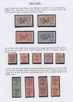 STAMPS IRELAND Mainly mint collection neatly written up on pages GV period including definitive