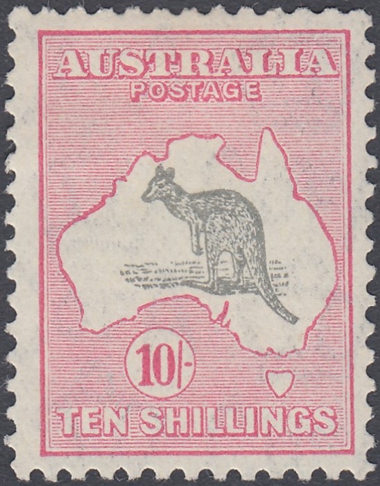 STAMPS AUSTRALIA 1932 10/- Grey-Pink,