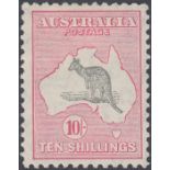 STAMPS AUSTRALIA 1932 10/- Grey-Pink,