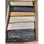 STAMPS USA Box with six well filled large stockbooks,