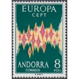 STAMPS 1972 Spanish Andorra Europa 8p unmounted mint cat £180