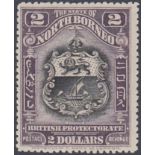 STAMPS NORTH BORNEO 1911 $2 black & lilac, lightly M/M, SG 181.