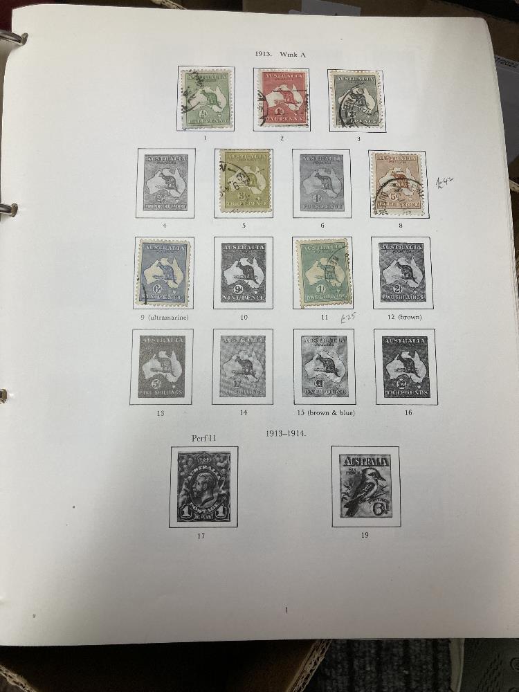 STAMPS AUSTRALIA Box with four printed albums & a stockbook. - Image 7 of 9