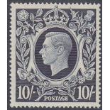 STAMPS GREAT BRITAIN 1939 10/- Dark Blue unmounted mint example of this key stamp in the set SG