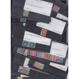 STAMPS BRITISH COMMONWEALTH Range of old auction lots stil on cards, all described and ready to go.