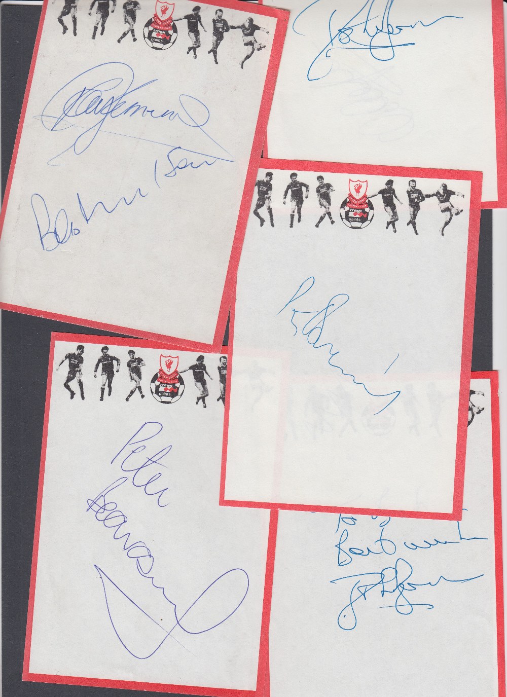 AUTOGRAPHS FOOTBALL signatures mainly Liverpool players, - Image 3 of 3