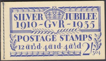 STAMPS GREAT BRITAIN 1935 Jubilee complete booklet edition 304, slight adhesion offsets to panes.