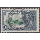 STAMPS SIERRA LEONE 1935 Jubilee, 5d used with 'Extra flagstaff' variety, SG 183a.