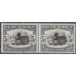 STAMPS SOUTH AFRICA 1947 5/- black & pale blue-green, Roto printing type I, fine U/M, SG 122.