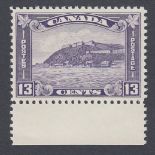 STAMPS CANADA 1932 George V 13c bright violet, a superb lower marginal U/M example, SG 325.