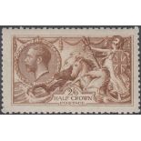 STAMPS GREAT BRITAIN 1915 2/6 Yellow Brown DLR,