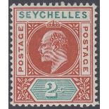 STAMPS SEYCHELLES 1903 2c Chestnut and Green,