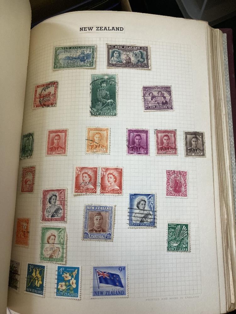 STAMPS CHARITY Glory box of old albums, also a reasonable amount of GB face noted, in booklets, - Image 6 of 6