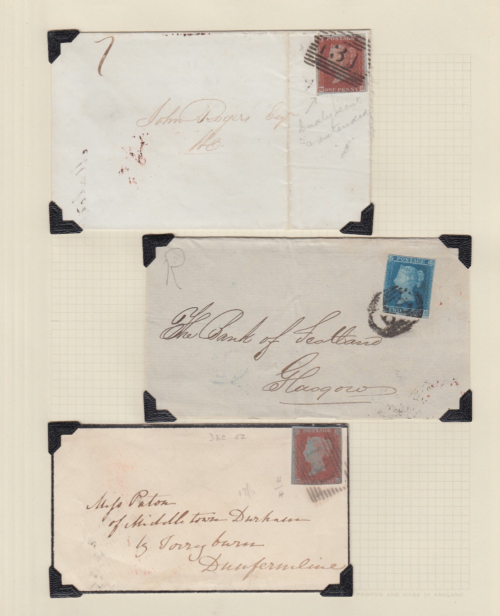 STAMPS GREAT BRITAIN 1840 to 1970 mint and used in small springback album, two Penny Blacks, - Image 6 of 7