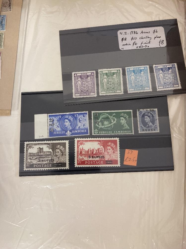 STAMPS BRITISH COMMONWEALTH, box with a stockbook, a couple of albums, stock cards etc. - Image 4 of 5