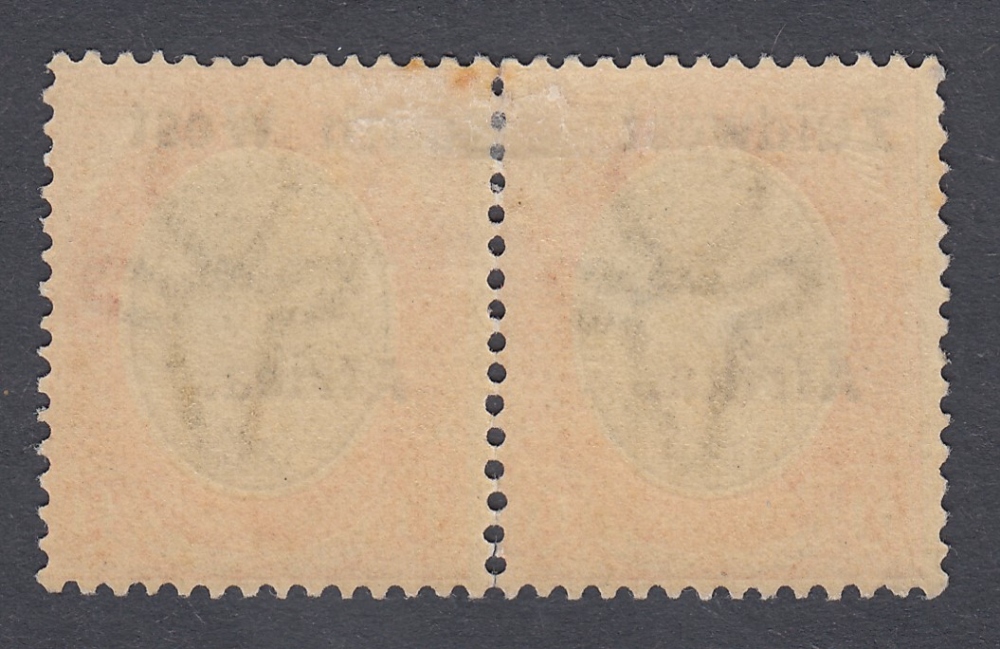 STAMPS SOUTH WEST AFRICA 1926 £1 Pale Olive-Green and Red, lightly mounted mint pair, - Image 2 of 2