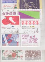 STAMPS SWEDEN BOOKLETS, a mint range of 100+ booklets on four double sided stock pages.