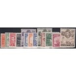 STAMPS CAYMAN 1938 mounted mint set to 10/- SG 115-126