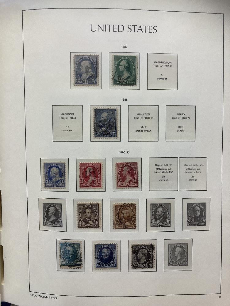 STAMPS USA Mint and used collection in four Lighthouse albums including AIr stamps, - Image 10 of 14