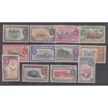 STAMPS BRITISH HONDURAS 1953-62 mounted mint set to $5 cat £100