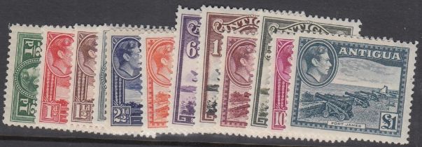 STAMPS ANTIGUA 1937 lightly mounted mint set to £1 SG 98-109 Cat £130