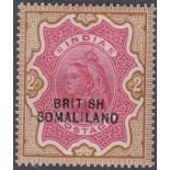 STAMPS 1903 British Somaliland 2r mounted mint cat £130