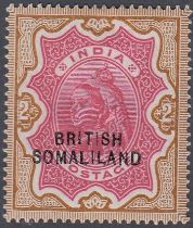 STAMPS 1903 British Somaliland 2r mounted mint cat £130