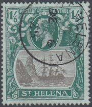 STAMPS ST HELENA 1922 GV 1/6d grey & green/blue-green, fine used, SG 93.
