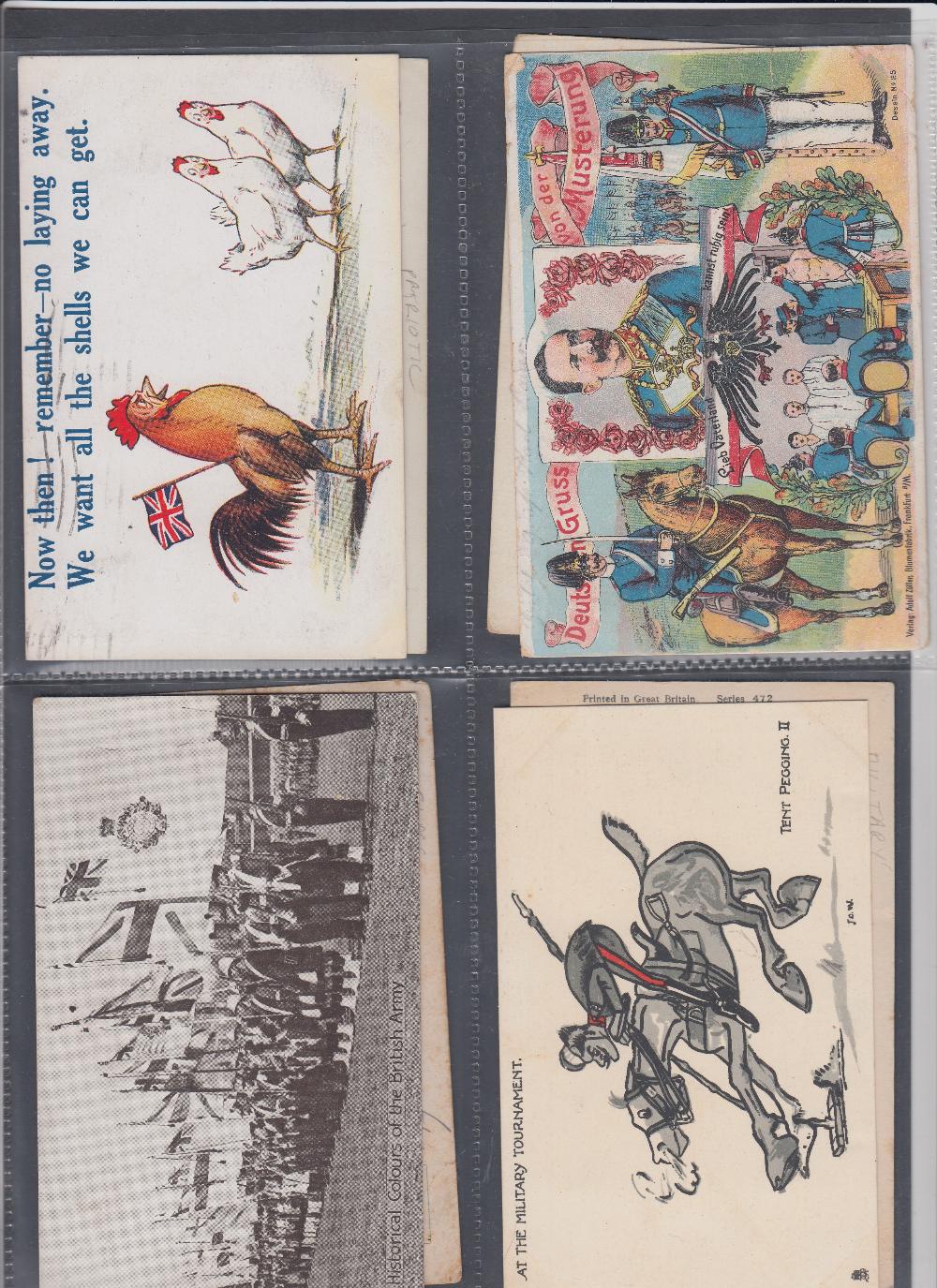 POSTCARDS Military, varied collection showing comic, regiments, - Image 4 of 4