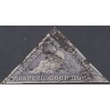 STAMPS CAPE OF GOOD HOPE 1855 6d Slate Purple,